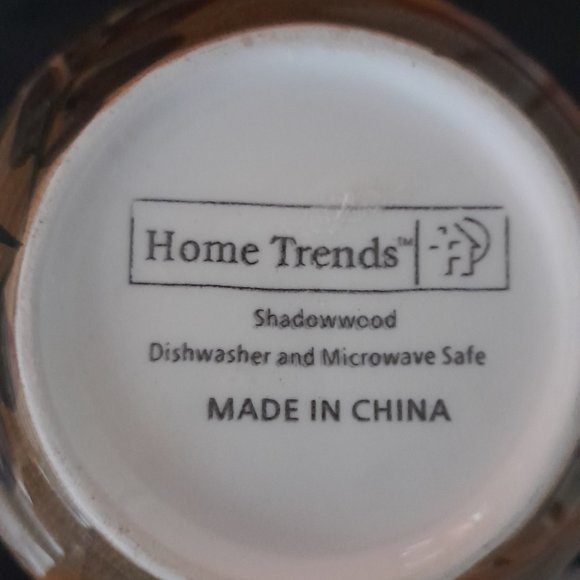 Home Trends Shadowood Large Coffee Cup Set of 2 - Picture 2 of 4